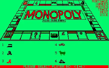 Monopoly (F) (1986) screen shot game playing
